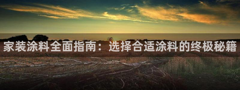 和记ag旗舰：家装涂料全面指南：选择合适涂料的终极秘籍